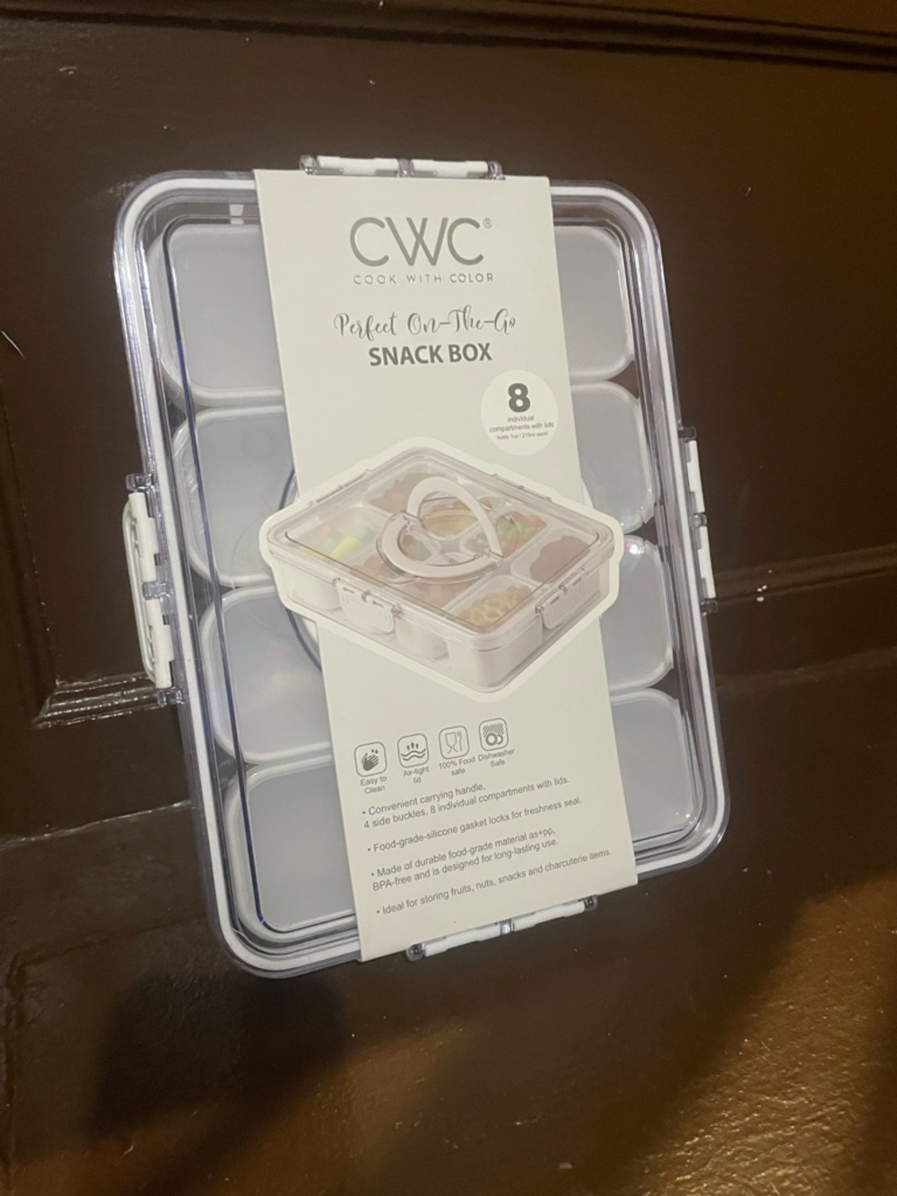 CWC Cook With Color Clear Snack Box - Transparent